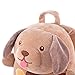 Me Too Baby Cartoon Plush Backpack Anti-lost Shoulder Bags for 1-3 Years Old Kids (Brown Dog)