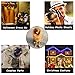 Lion Mane for Dog Large Medium with Ears Pet Lion Mane Costume Button Adjustable Holiday Photo Shoots Party Festival Occasion Light Brown