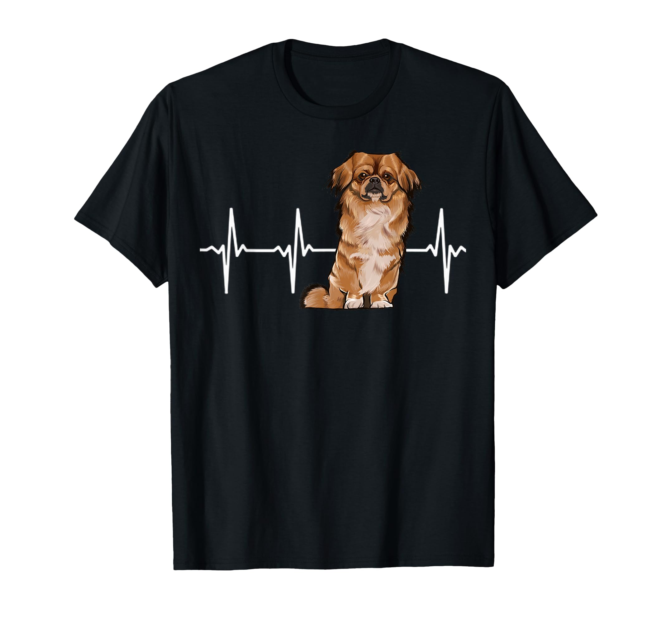 Pekingese Heartbeat Dog Lover T-Shirt