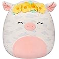 Squishmallows 16-Inch Rosie Spotted Pig with Yellow Flower Crown - Large Ultrasoft Official Kelly Toy Plush - Amazon Exclusive