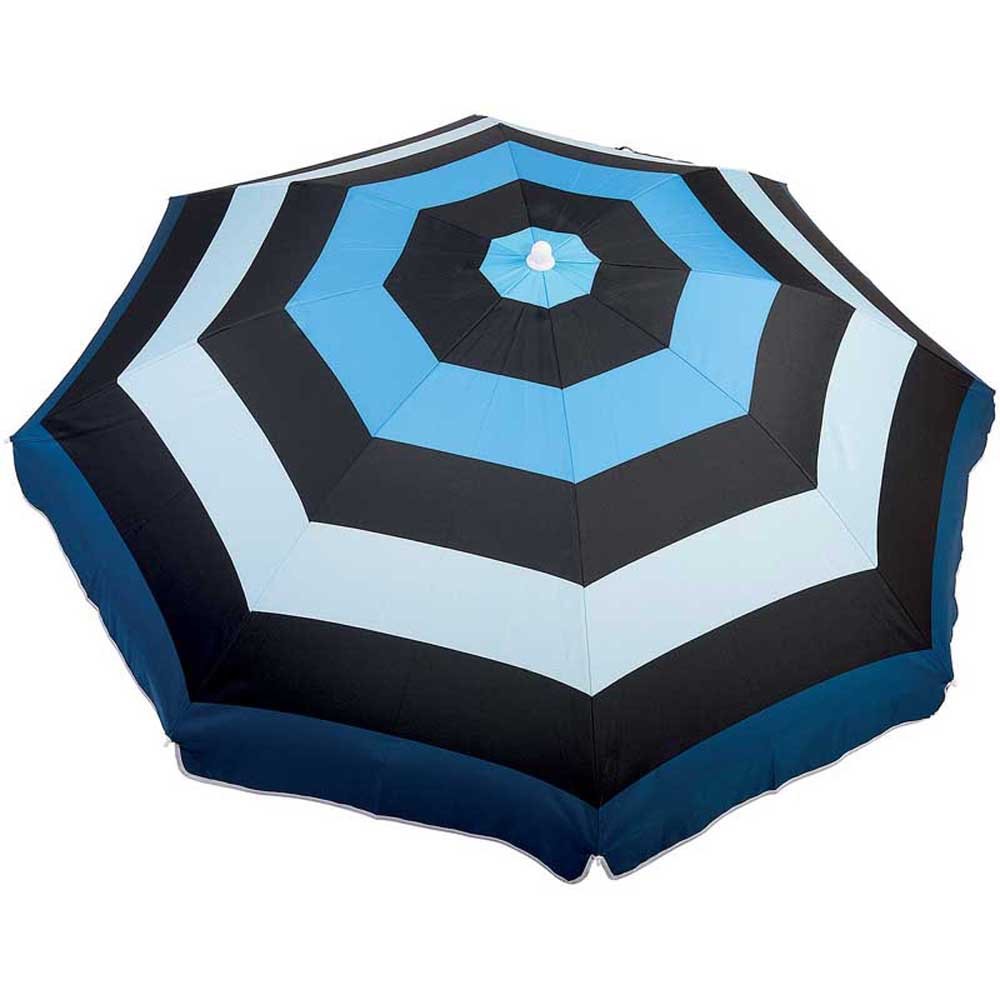 WDK Partner zyt-2008plyab-b Parasol 200 cm Black/Blue, Multicoloured, 1.0000 x 1.0000 cm