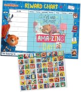 Paper Projects Paddington Reward Chart Wipe Clean 56 Sparkly Stickers view 2