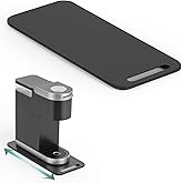 ANBOXIT Metal Appliance Slider, Sliding Tray for Coffee Maker,360° Effortless Movement,Small Appliance Rolling Tray for Counter, Coffee Pot Slider, Deep - Small (14"D x 6"W)