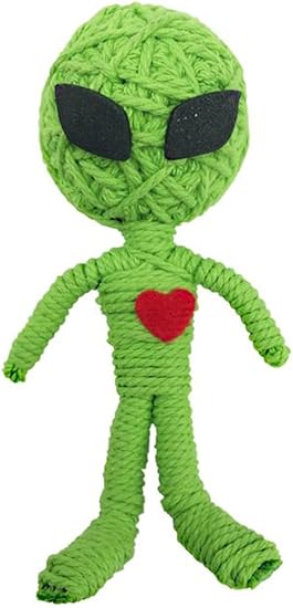 green alien doll