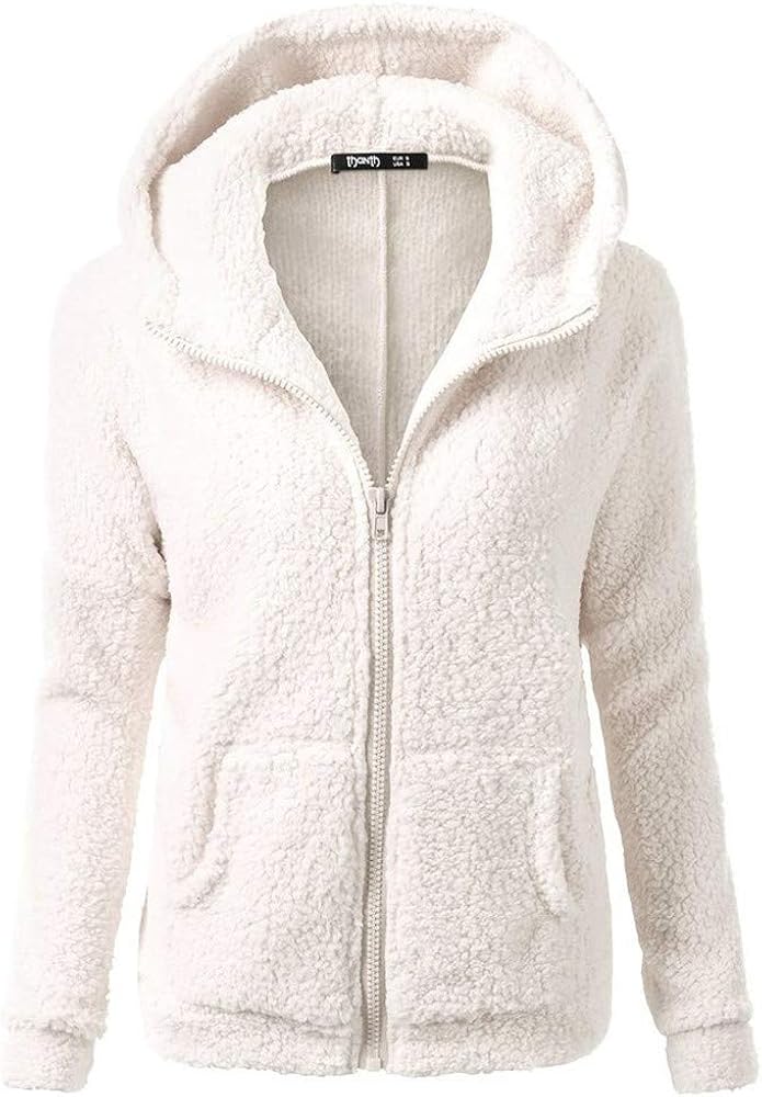 BODOAO Women's Winter Warm Faux Shearling Coat Casual Jacket Parka Outwear Overcoat at  Women's Coats Shop