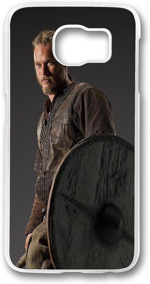 Samsung Galaxy S6 Edge Case, Samsung S6 Edge Case - Scratch-Resistant Hard Case for Samsung Galaxy S6 Edge Ragnar Lothbrok Vikings Ultra Thin White Hard Back Case Bumper for Galaxy S6 Edge