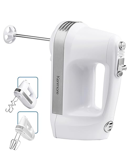 KENMORE 5-SPEED HAND MIXER/BLENDER, 250 WATTS, WITH BEATERS,...