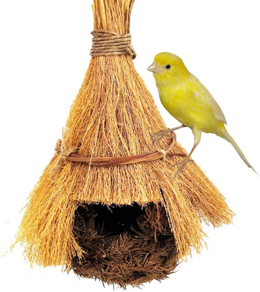 Bird Houses for Outside Grass Bird Hut 100 Natural Hand
