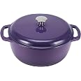 Horno Holandés De Hierro Fundido Esmaltado 6qt - Para Pan De Masa Madre, Con Cuchillas Y Estera De Silicona