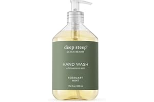 Deep Steep Argan Oil Liquid Hand Wash Rosemary Mint 17.6 Fluid Ounces