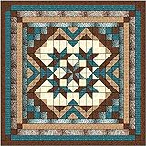 Easy Quilt Kit Heavens Variation Blue/Brown/Queen/Expedited Shipping