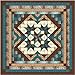 Easy Quilt Kit Heavens Variation Blue/Brown/Queen/EXPEDITED SHIPPING