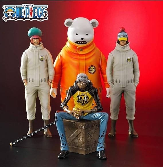 Amazon プレミアムバンダイ限定ワンピース アーカイブコレクション ハートの海賊団 トラファルガーロー ベポ シャチ ペンギン 4種 新品 おもちゃ ホビー