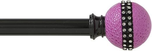 Amazon Com Kenney Glamour Girl Kids Window Curtain Rod 28 To 48