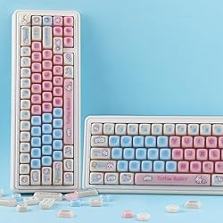 Tsungup MOA Profile Keycaps,140 Keys Pink Ceramic