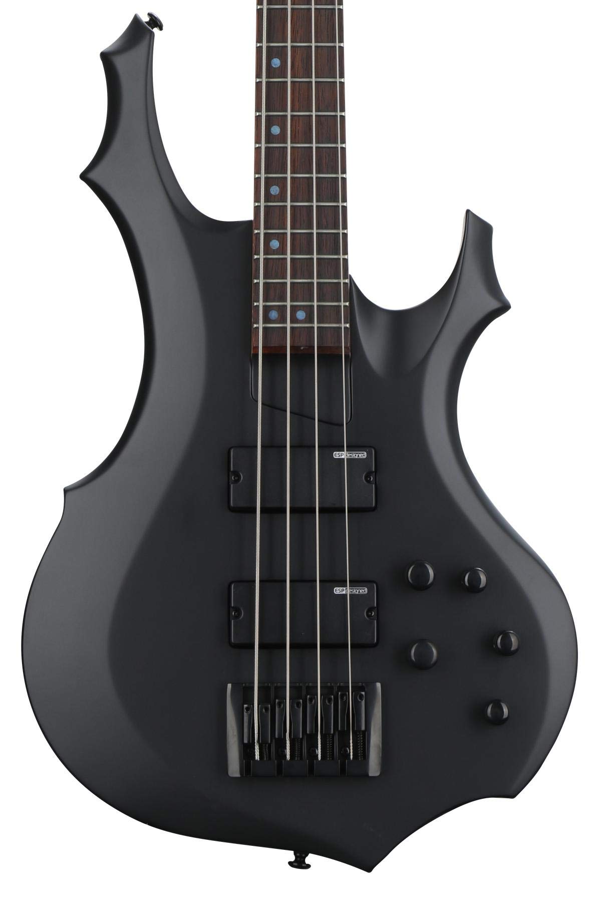 ESP LTD F-204 Bass Guitar - Black Satin