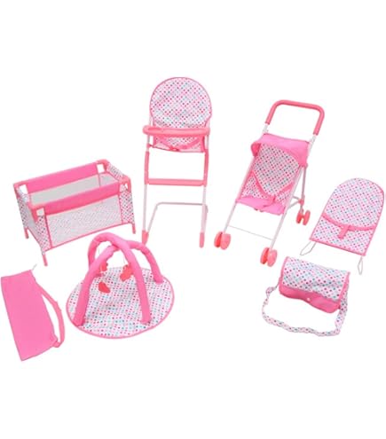 Carrito Muñecas Niña Años Juego De Cochecito Y Silla Alta Para