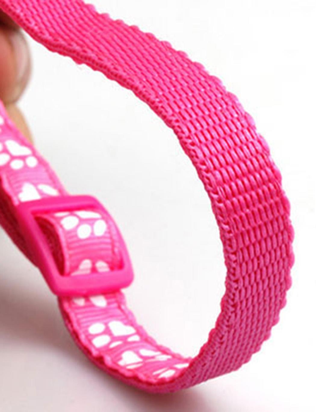 Zuionk Collar para gato con abrazadera, para mascotas y gatos, de piel suave, acolchado, resistente a la intemperie, resistente, impermeable, 6 colores