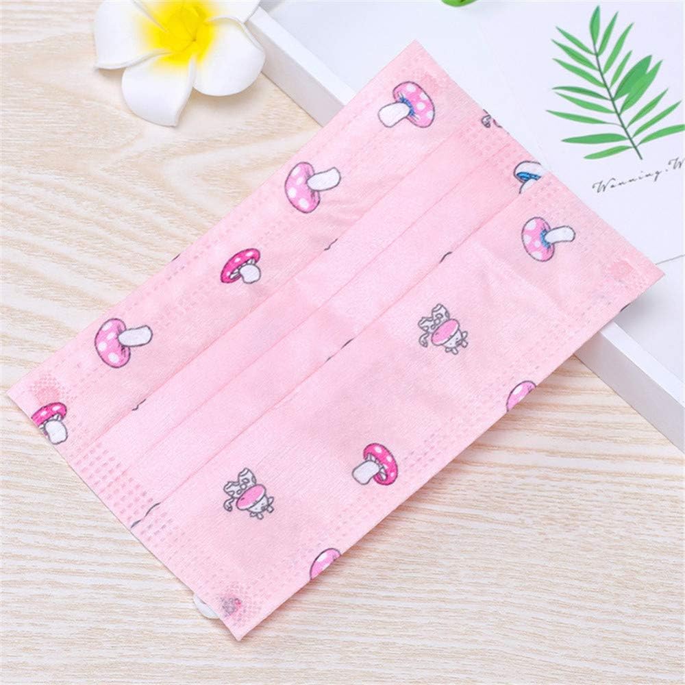 d1HhgJ 10Pcs/Bag Disposable Kid Respirator PM2.5 Anti-Haze 3-Layer Dustproof Mask Colorful Printing E