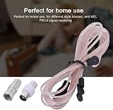 VBESTLIFE FM Dipole Antenna Radio Receiver Aerial TV Female Connector 10.5ft view 4