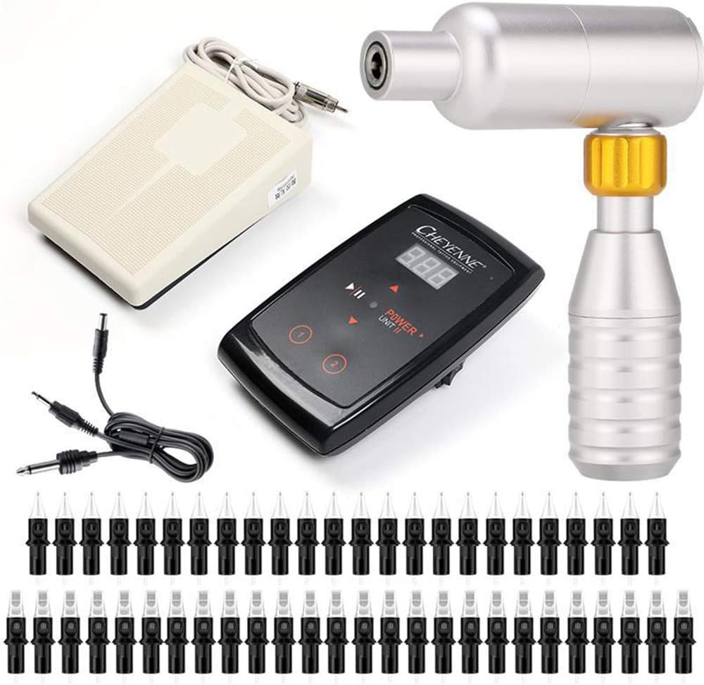 WOOLIY Complete Tattoo Kit Pro Rotary Tattoo Machine Kit Power Supply with Case