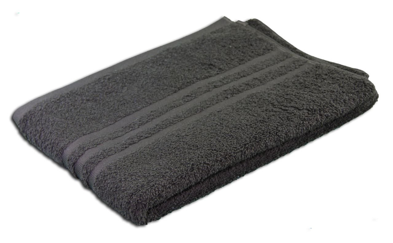 Gözze - Elegant Hand Towel Set of 2, Sylt, 100% Cotton, Heavy Weight (440 g/m²), 50 x 100 cm - Chocolate