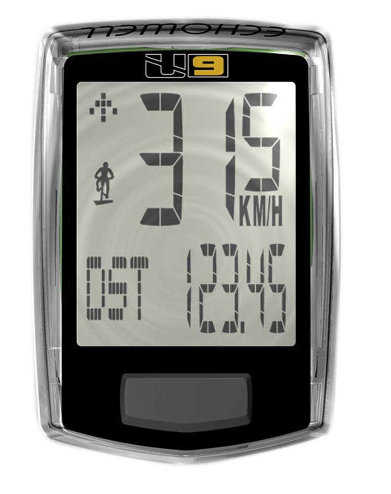 ECHOWELL Cyclecomputer U9 9 Functions Black - Wired