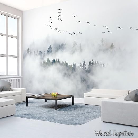 Vlies Fototapeten Wandtapete Wandbilder Ikea Artvogelkiefernwald Bewolkt Kn 2941 L 300cm B X 210cm H 6 Bahne Amazon De Baumarkt