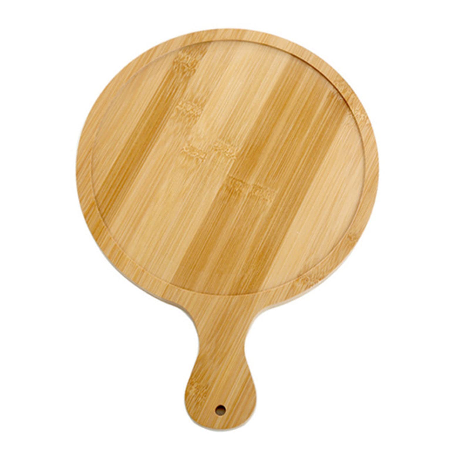 Bamboo Pizza Peel Wood, Bamboo Pizza Paddle with Easy Glide Edges & Handle, Durable Wooden Pizza Board for Transferring & Serving(6inch/15cm)