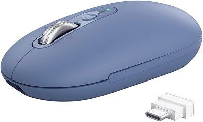 Rato sem fios Sero, Scroll Horizontal Rápido, Azul