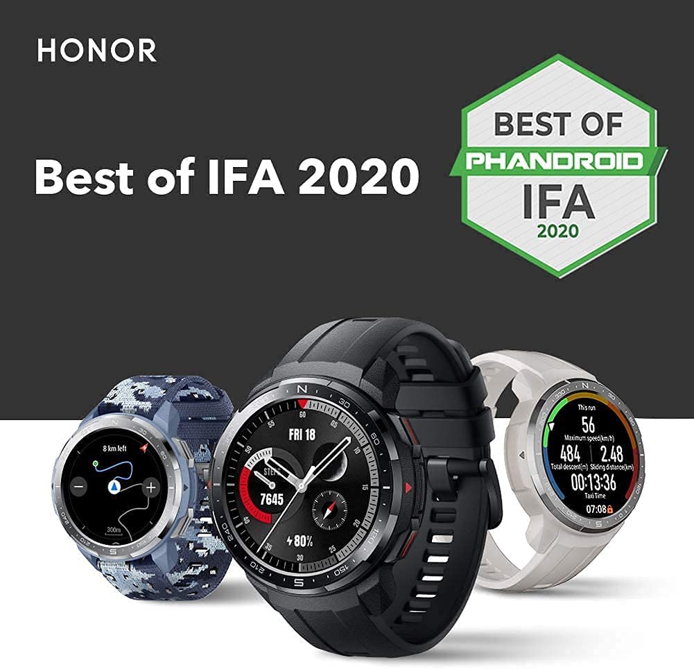 HONOR Watch GS Pro Smart Watch, 1.39'' Touch Screen, Smartwatch with Heart Rate Monitor, SpO2 monitor, Sleep Tracking, Bluetooth Calling, GPS, 25-Day Battery Life, Compatible with Android iOS