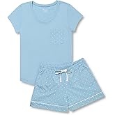 PajamaGram Pajamas for Women - Women's Pajamas, Graphic Top, 100% Cotton