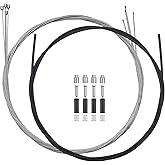 Bike Shift Cable Kit, 4 Pcs Derailleur Cable Shift Cable and A 2M Bike Cable Shift Housing, Bicycle Shifter Wire for Mountain