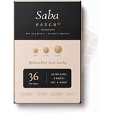 SabaPatch Pimple Patches for Face, Hydrocolloid Acne Patches, 36 Count Mixed Sizes (8mm 10mm 12mm), Zit Stickers, Sensitive Skin, Day and Night, Invisible Spot Cover, Vegan, Cruelty Free