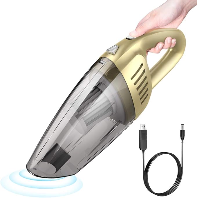 Car Vacuum, E COASTAL Rechargeable 12V 120W 7000PA Cordless