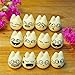 Kimkoala Miniature Emoji Figurines, 12 Pcs Resin Mini Cartoon Action Twittering Expression Figures Totoro Chibi Dolls For Fairy Gardening Micro Landscape Potted Decoration Terrarium Supplies