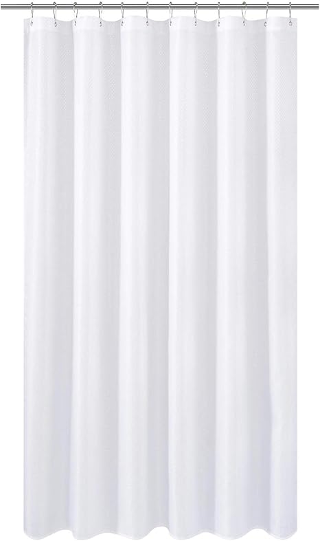 Amazon Com N Y Home Extra Long Fabric Shower Curtain Or Liner 84