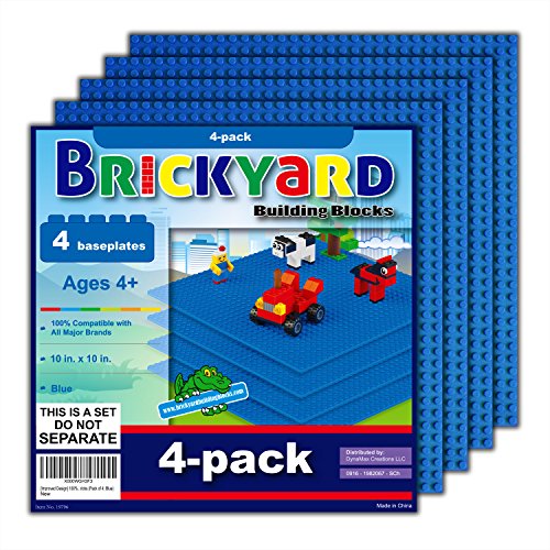 Brickyard Building Blocks Compatible with Lego Baseplate Pack of