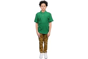 Access Unisex Short Sleeve School Uniform Pique Kids Polo Shirts, Made from 100% Cotton, Durable Polo Shirts for Boys & Girls