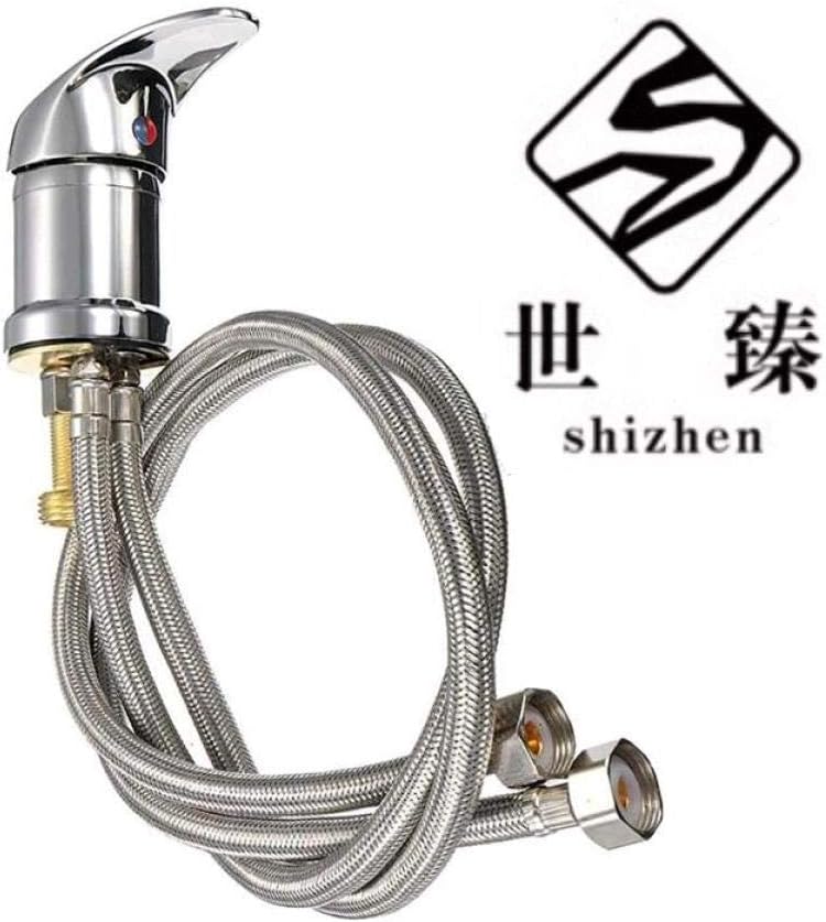 SHIZHEN Faucet Beauty Salon Shampoo Bowl Sink Hair Salon Building Materials Accessories Bathroom Hot Cold Faucet Spray Hose Replacement Set@80Cm