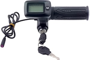 GENERIC Ebike Speedometer Throttle,with M Button Version Integrated Display Throttle,Compatible with Tutto Tutti Soleil 01 Electric Motorcycle