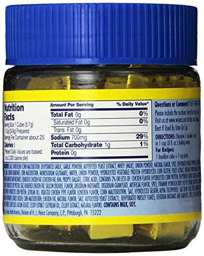 Wylar's Instant Chicken with Herbs & Spices Bouillon Cubes (3.25oz Jars, Pack of 8)