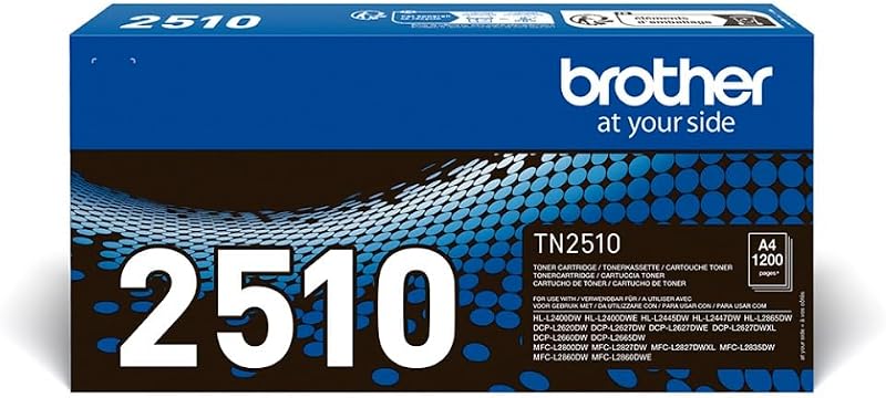 Brother TN-2510 Toner Cartridge Black – Standard Yield, Genuine Supplies