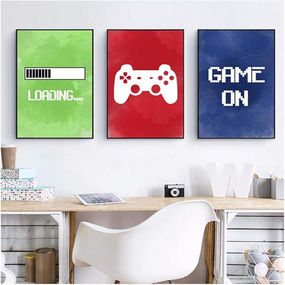 Videojuego Wall Art Canvas Posters Impresiones Gaming Room Decor