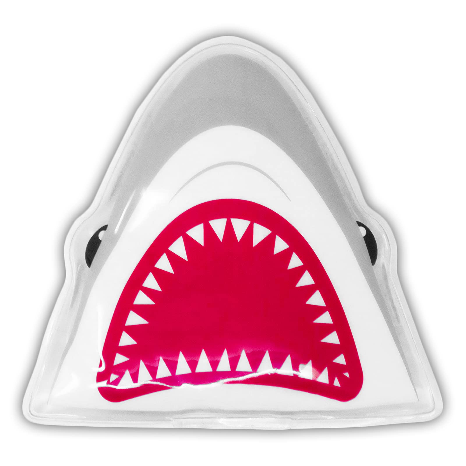Dynamik - 2-in-1 Reusable Hot & Cold Kids Gel Pack - Shark. Childrens Cold Compress for Relief from Fevers, Bumps, Bruises, Cuts & Injuries. Allergy-Free and Leak Resistant.