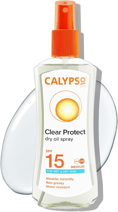 Calypso Dry Oil Wet Skin SPF15 Sun Care Spray 60ml