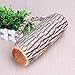 Potelin Tree Wood Cushion Stump Pillow Log Cushion Round Woods Grain Stump Shaped Decorative Environmental Protection Suitable for Rooms or Sofas