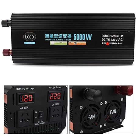 DJNBQ 1650W Energía Continua 3000W (Pico) Mejora de Onda ...