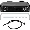 LINISHOP 12V Universal Under Dash A/C Evaporator AC Air Conditioning Evaporator Kit 3-Speed Air Flow Single Cooling 80W for Car Truck Black New