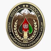 Special Operations Joint Task Force - Afghanistan - NSOCC-A/SOJTF-A Patch Over Black Velvet Window Bumper Sticker Decal 5"